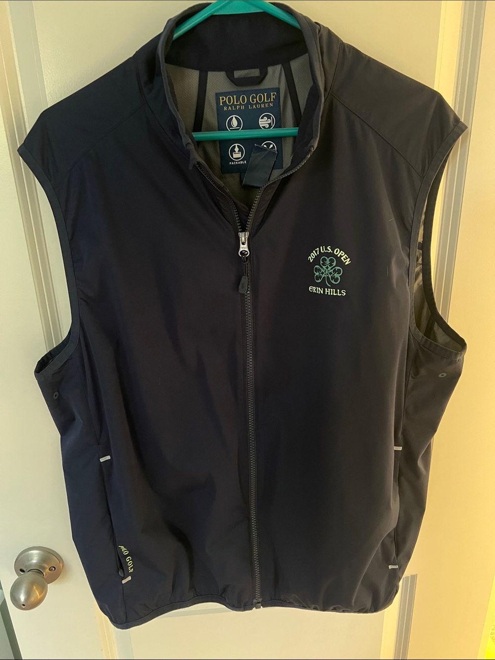 Polo by Ralph Lauren Navy Sleeveless Golf Vest with Green Crest